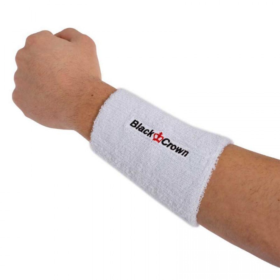 Black Crown XXL White Wristbands 1 Unit  Offer + Cheap