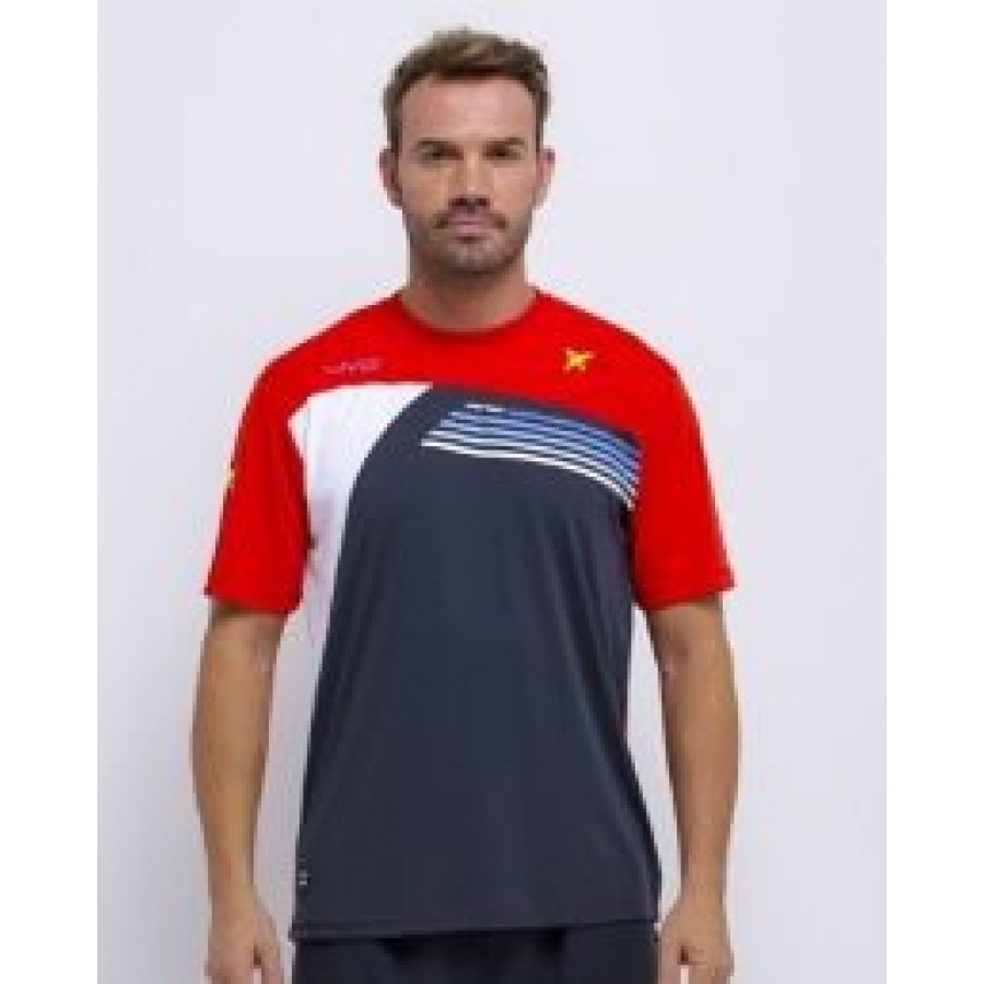 DROP SHOT T-SHIRT CINZENTA INVICTUS PADDLE VESTUÁRIO PADELPOINT DROP SHOT T-SHIRT CINZENTA INVICTUS PADDLE VESTUÁRIO