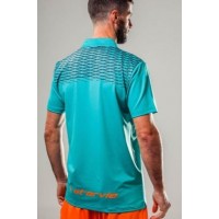 CLOTHING of paddle tennis POLO Green Grid