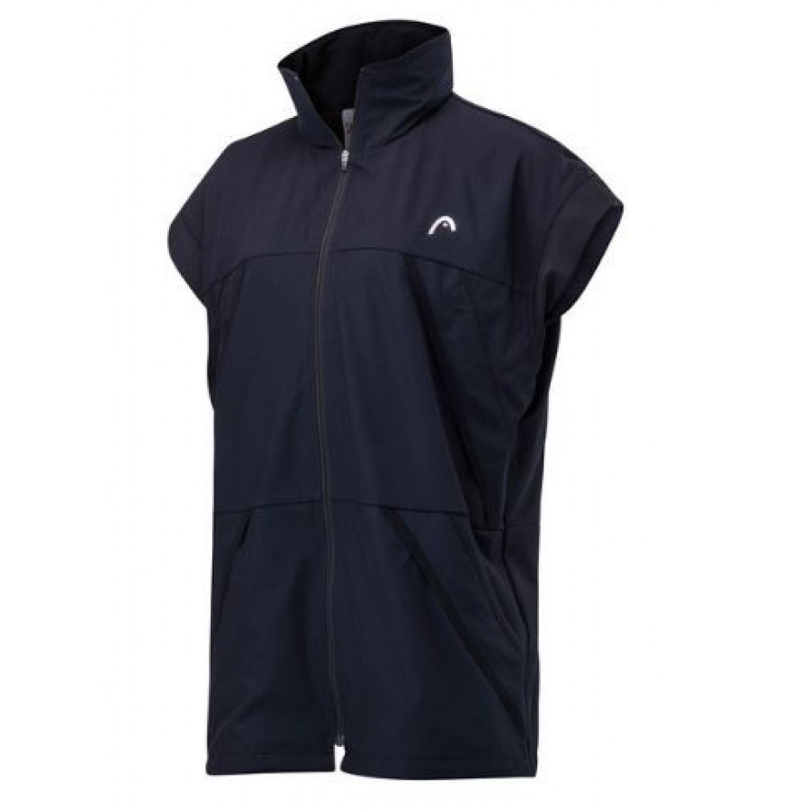 Reme vestuário cabeça cápsula sem mangas exterior casaco preto W  Oferta + Barato