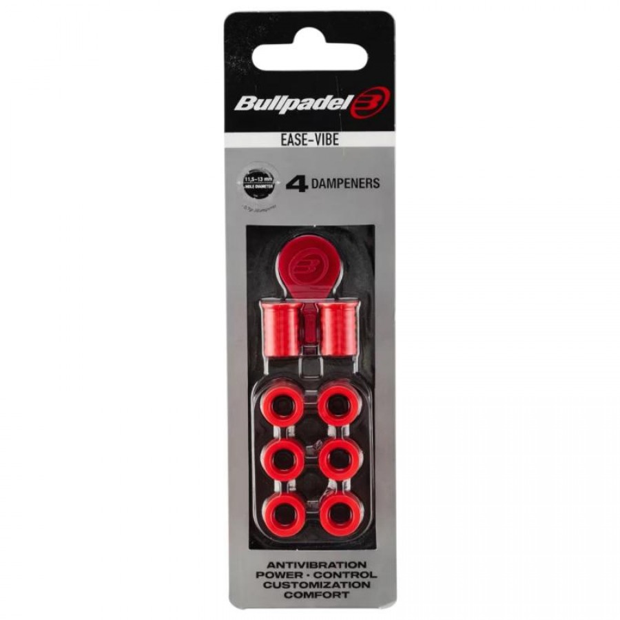 Antivibrador Bullpadel Ease Vibe Rojo