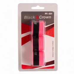 Blister Black Crown Perforado Rosa Fluor 3 Overgrips
