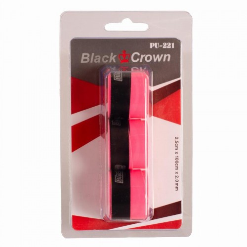 Blister Black Crown Perforado Rosa Fluor 3 sobreempunhaduras