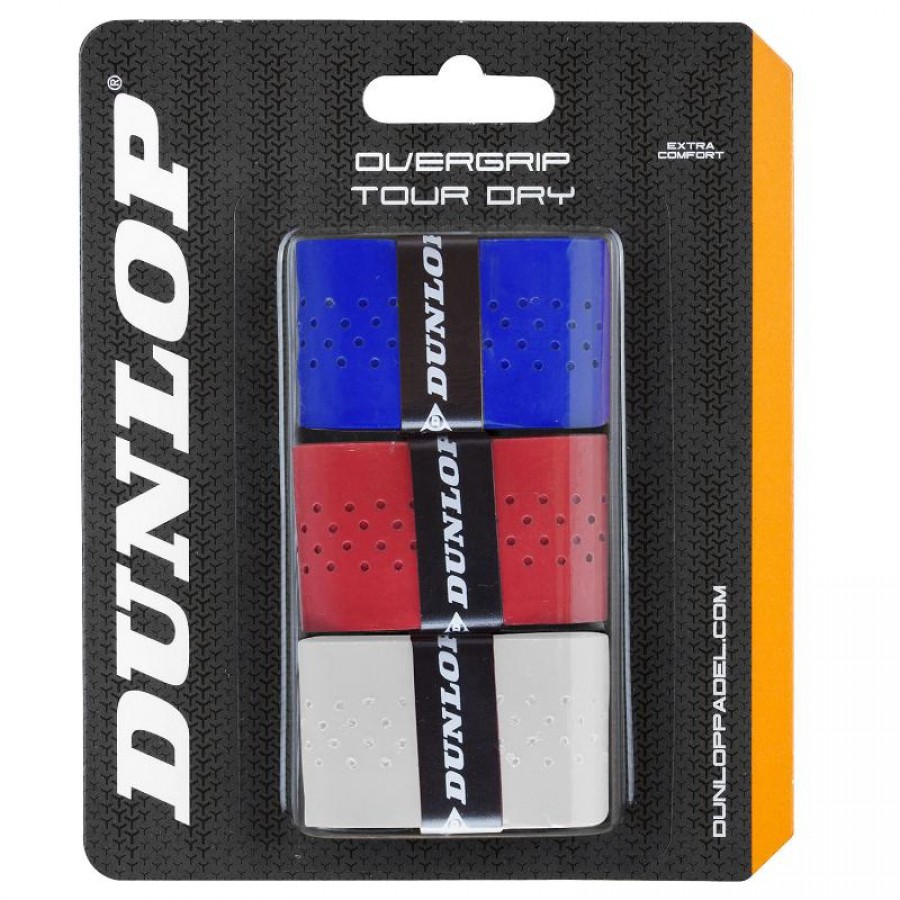Blister Dunlop 3 Overgrips Tour Cores Secas