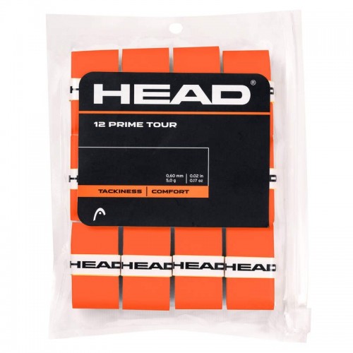 Blister Overgrips Head Prime Tour Laranja 12 Unidades