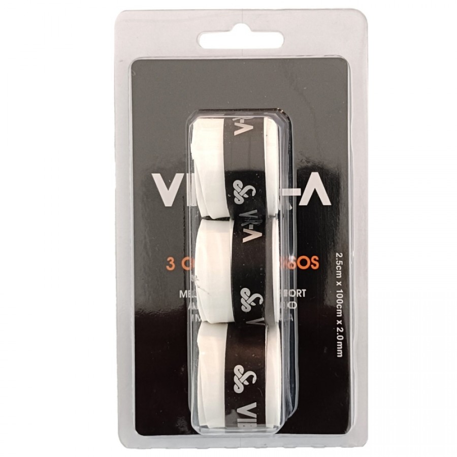 Blister Vibora Pro Liso Blanco 3 Overgrips   Oferta + Barato