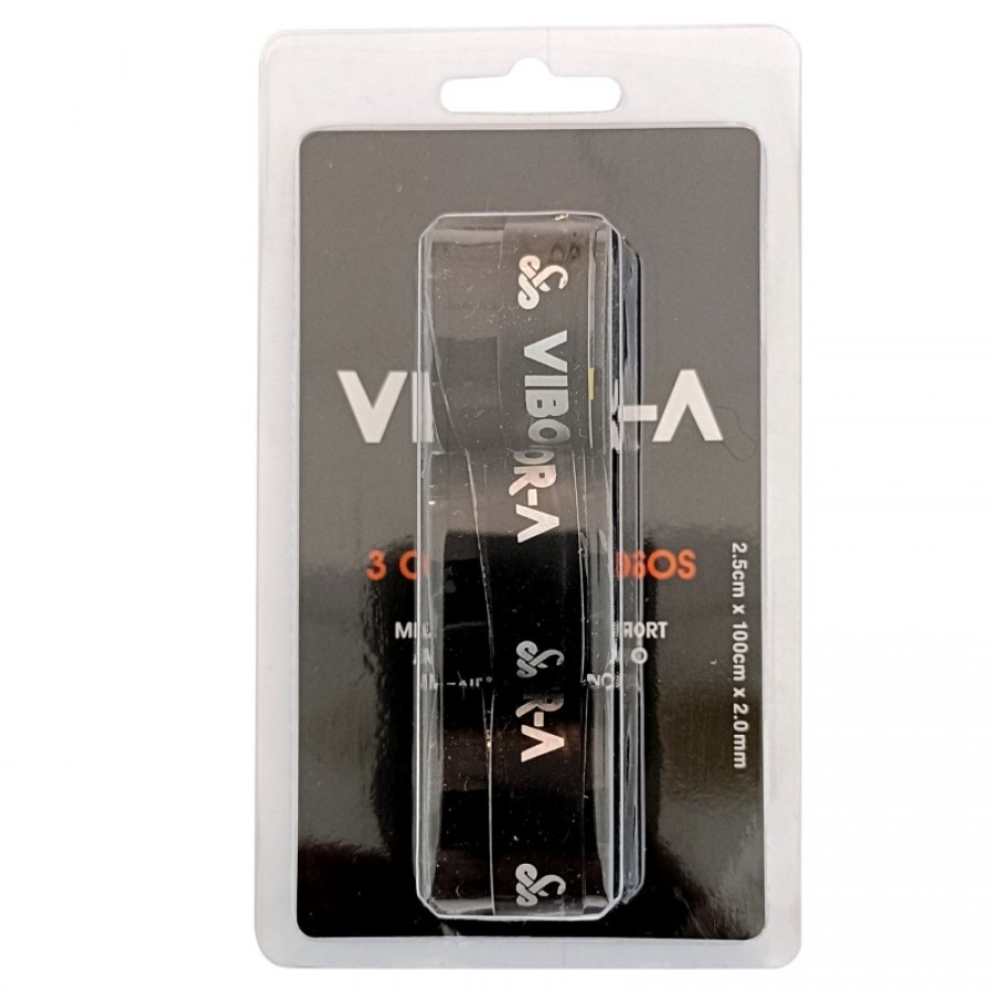 Blister Vibora Pro Liso Negro 3 Overgrips   Oferta + Barato