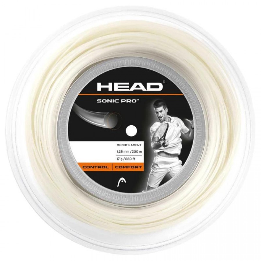 Bobina Cordaje 200m Head Sonic Pro 1,25mm Blanco  Oferta + Barato