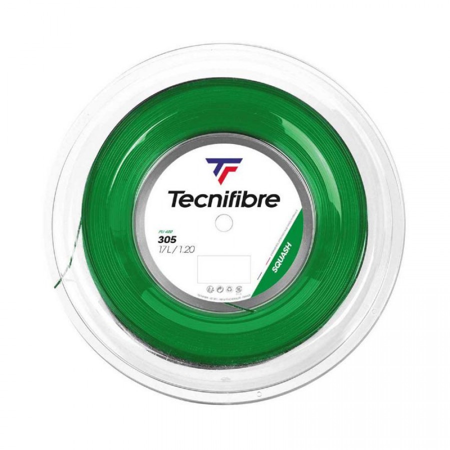 Cordaje Squash Reel 110m Tecnifibre 305 1,20mm Green  Offer + Cheap