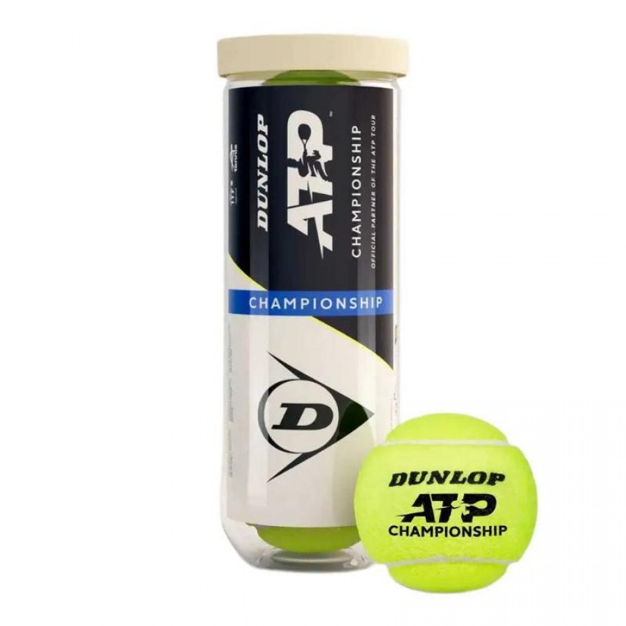 Bote de 3 Pelotas Dunlop ATP Championship  Offre - Pas cher