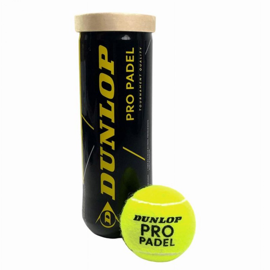 Pote de 3 bolas Dunlop Pro Padel  Oferta + Barato