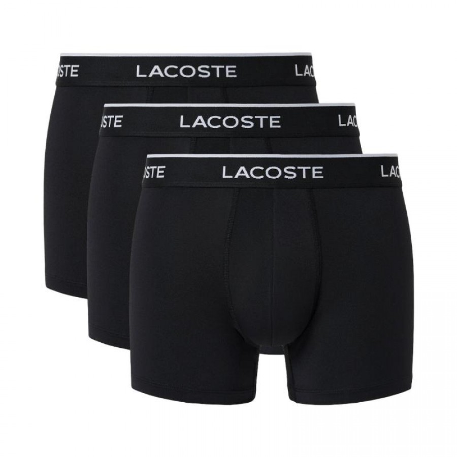 Boxers Lacoste Microfibra Negro 3 Unidades