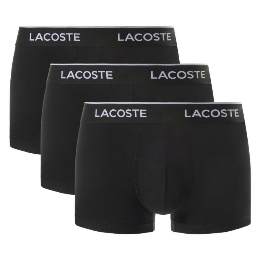 Boxer noir Lacoste 3 unités  Offre - Pas cher