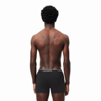 Boxer noir Lacoste 3 unités  Offre - Pas cher