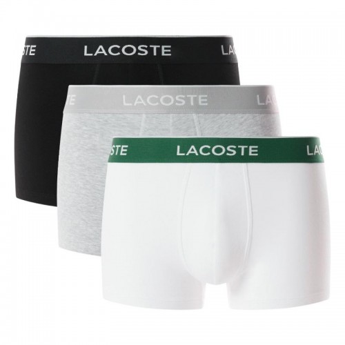 Lacoste Black White Gray Vigore Boxers 3 Units