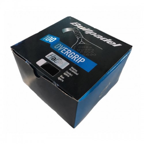 Bullpadel Black Overgrips Box 100 unités