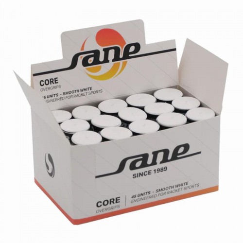 Sane Core Smooth White Overgrips Box 45 Unità