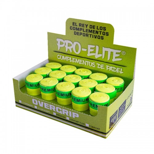 Caja Pro Elite Premium Liso Amarillo 30 Overgrips