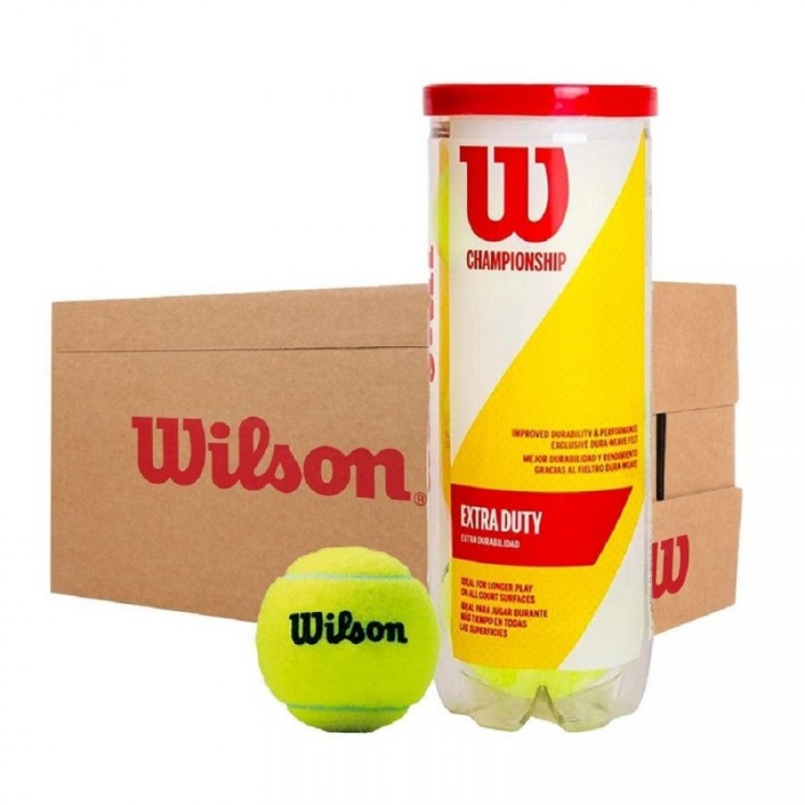 Cajon 72 Pelotas - 24 Botes de 3 uds - Wilson Championship Extra Duty  Offre - Pas cher