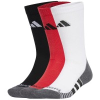 Calcetines Adidas Cushioned Crew Rojo Negro Blanco 3 Pares  Oferta + Barato
