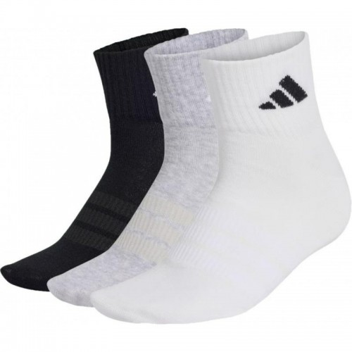 Calcetines Adidas Essentials Ank Gris Blanco 3 Pares