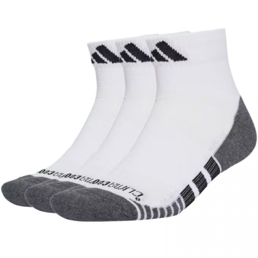 Calcetines Adidas Performance Climacool Quarter Blanco 3 Pares  Oferta + Barato
