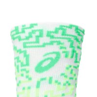 Calcetines Asics Performance Crew Blanco Verde 1 Par