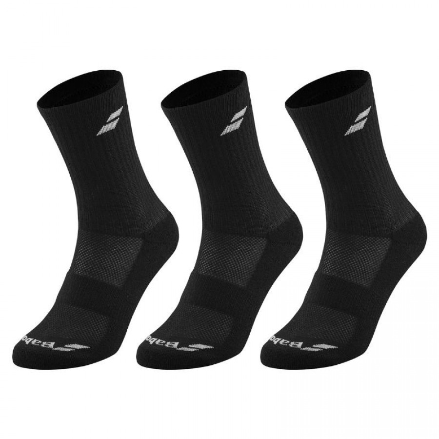 Babolat Medium Noir Chaussettes 3 Paires