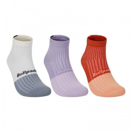 Calcetines Bullpadel BP266 Hueso Lila Pomelo 3 Pares