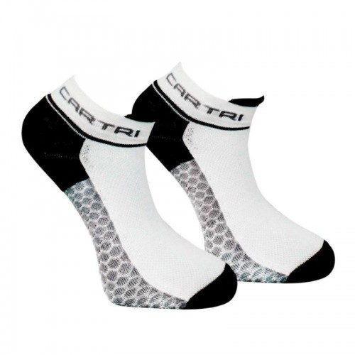 Calcetines Cartri Adler Crew Blanco Negro 1 Par