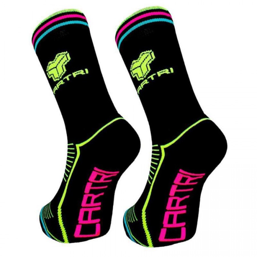 Calcetina Cartri Nerva High Negro 1 Par  Oferta + Barato