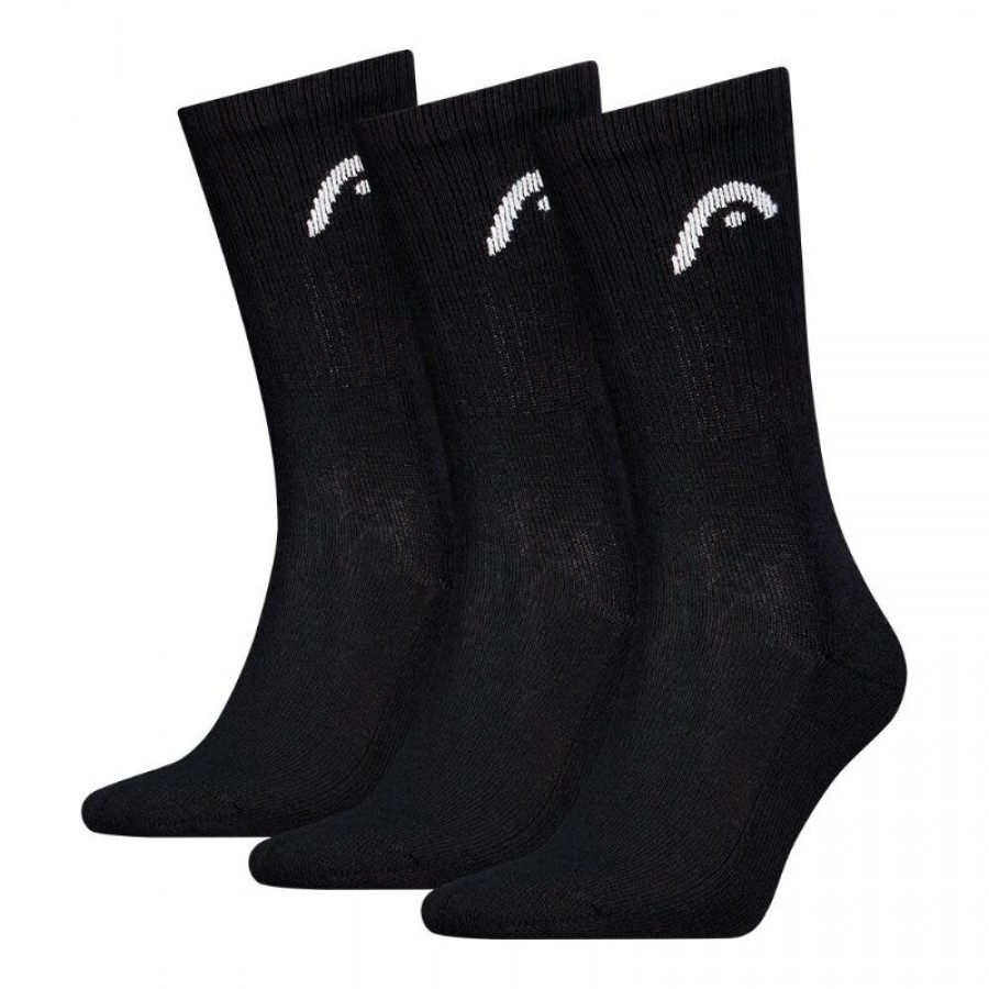 Calcetines Head All Sports Crew Negro 3 Pares  Offre - Pas cher