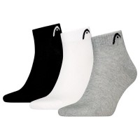 Calcetines Head All Sports Quarter Negro Blanco Gris 3 Pares  Offre - Pas cher