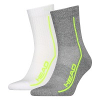 Calcetines Head Performance Short Crew Blanco Gris Lima 2 Pares  Offer + Cheap