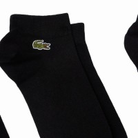 Calcetines Lacoste Sport Corte Bajo Negro 3 Pares  Oferta + Barato