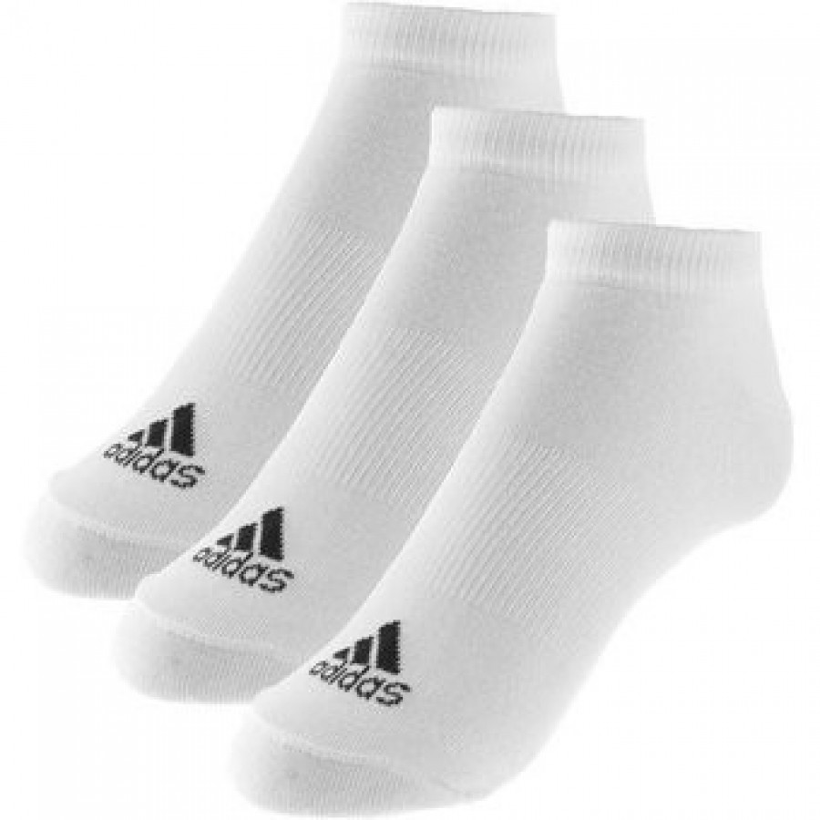 Adidas Performance No Show Thin White Socks 3 Coppia  Offerta + Economico