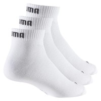 Puma Quarter Blanc Chaussettes 3 paires  Offre - Pas cher