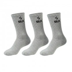 Siux Basic 26 Meias de Eixo Alto Cinza 3 Pares
