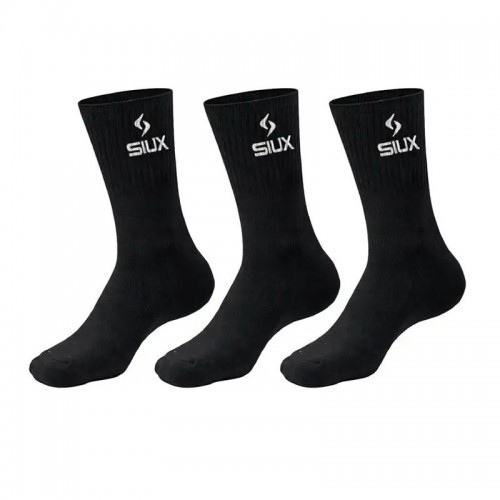 Siux Basic 26 Calzini Alto Shaft Neri 3 paia