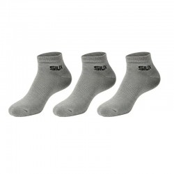 Siux Basic 26 Meias Curtas Cinza 3 Pares
