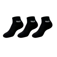 Siux Basic 26 Meias Curtas Pretas 3 Pares