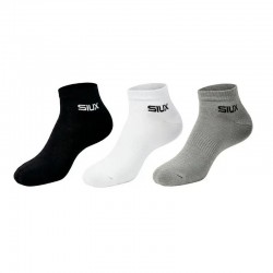 Siux Basic 26 Meias Curtas Preto Branco Cinza 3 Pares