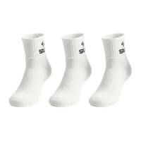 Siux Basic 26 Meias de Meio da Panturrilha Brancas 3 pares