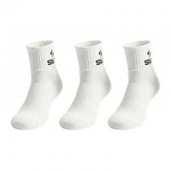 Siux Basic 26 Meias de Meio da Panturrilha Brancas 3 pares