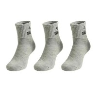 Siux Basic 26 meias cinza até a panturrilha 3 pares