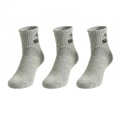Siux Basic 26 meias cinza até a panturrilha 3 pares