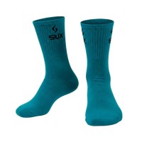 Meias Siux Groove High Top Bordô Azul Celeste 2 pares