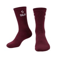 Meias Siux Groove High Top Bordô Azul Celeste 2 pares