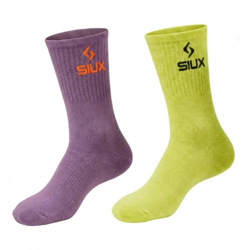 Calzini Siux Groove High Shaft Green Purple 2 paia