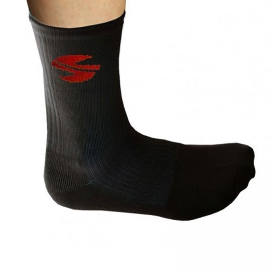 Meias Altas Softee Preto 1 Par  Oferta + Barato